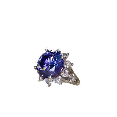 TEEK - Navy 10 Carat Moissanite 925 SS Ring JEWELRY TEEK Trend   