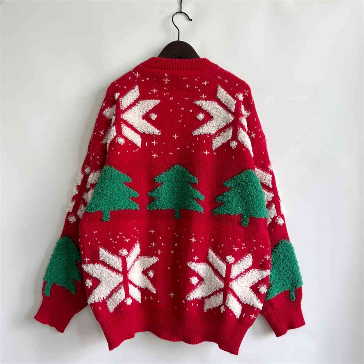 TEEK - Snowflake Long Sleeve Sweater SWEATER TEEK Trend   