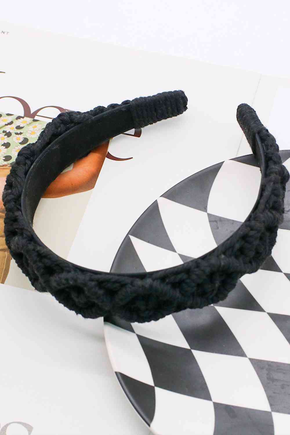 TEEK - Can't Stop You Macrame Headband HAIR SUPPLIES TEEK Trend Black  