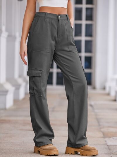 TEEK - Straight Denim Cargo Pants PANTS TEEK Trend   