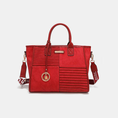 TEEK - NL Scallop Stitched Handbag BAG TEEK Trend RED  