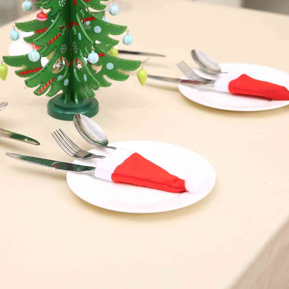 TEEK - 20-Piece Christmas Hat Cutlery Holders HOME DECOR TEEK Trend   