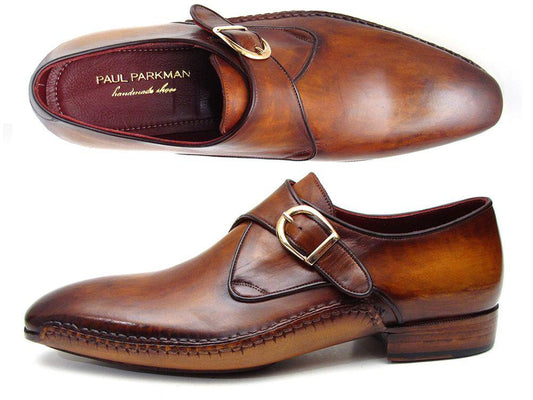 TEEK - Paul Parkman Single Monkstrap Brown Leather Shoes SHOES theteekdotcom   