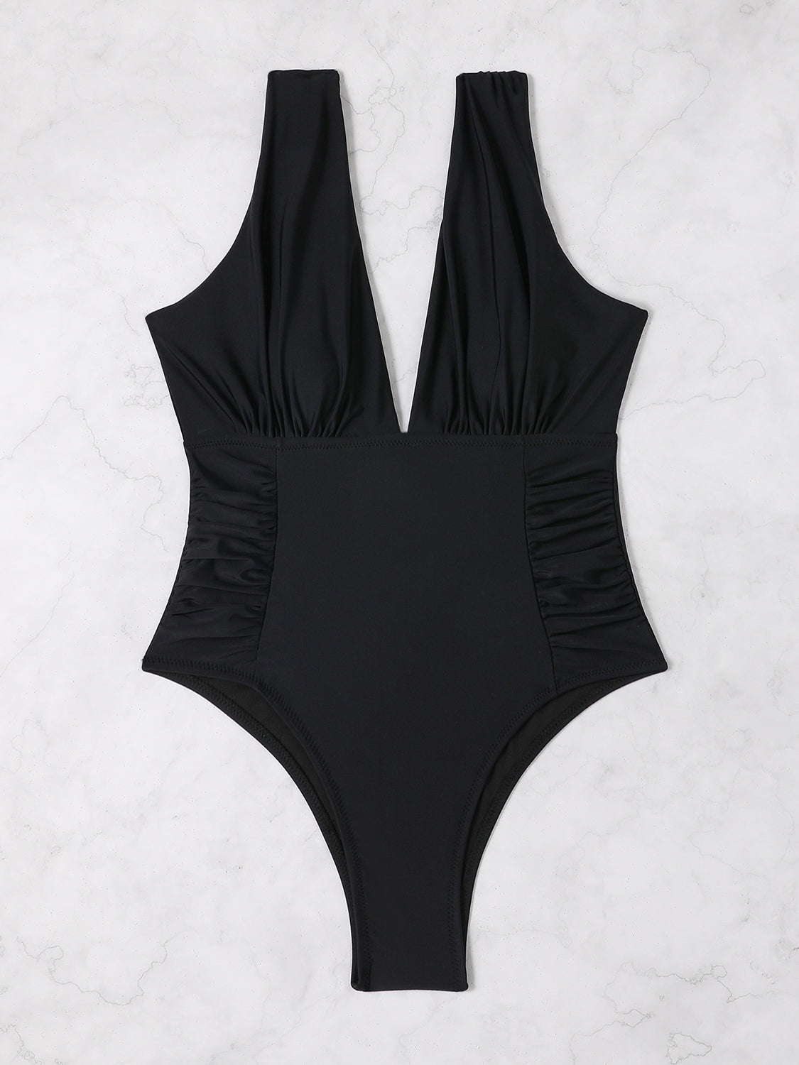 TEEK - Plunge Wide Strap One-Piece Swimwear SWIMWEAR TEEK Trend   