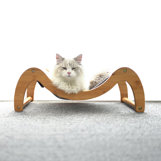 TEEK - Cat Bamboo Wooden Frame Hammock PET SUPPLIES TEEK M   