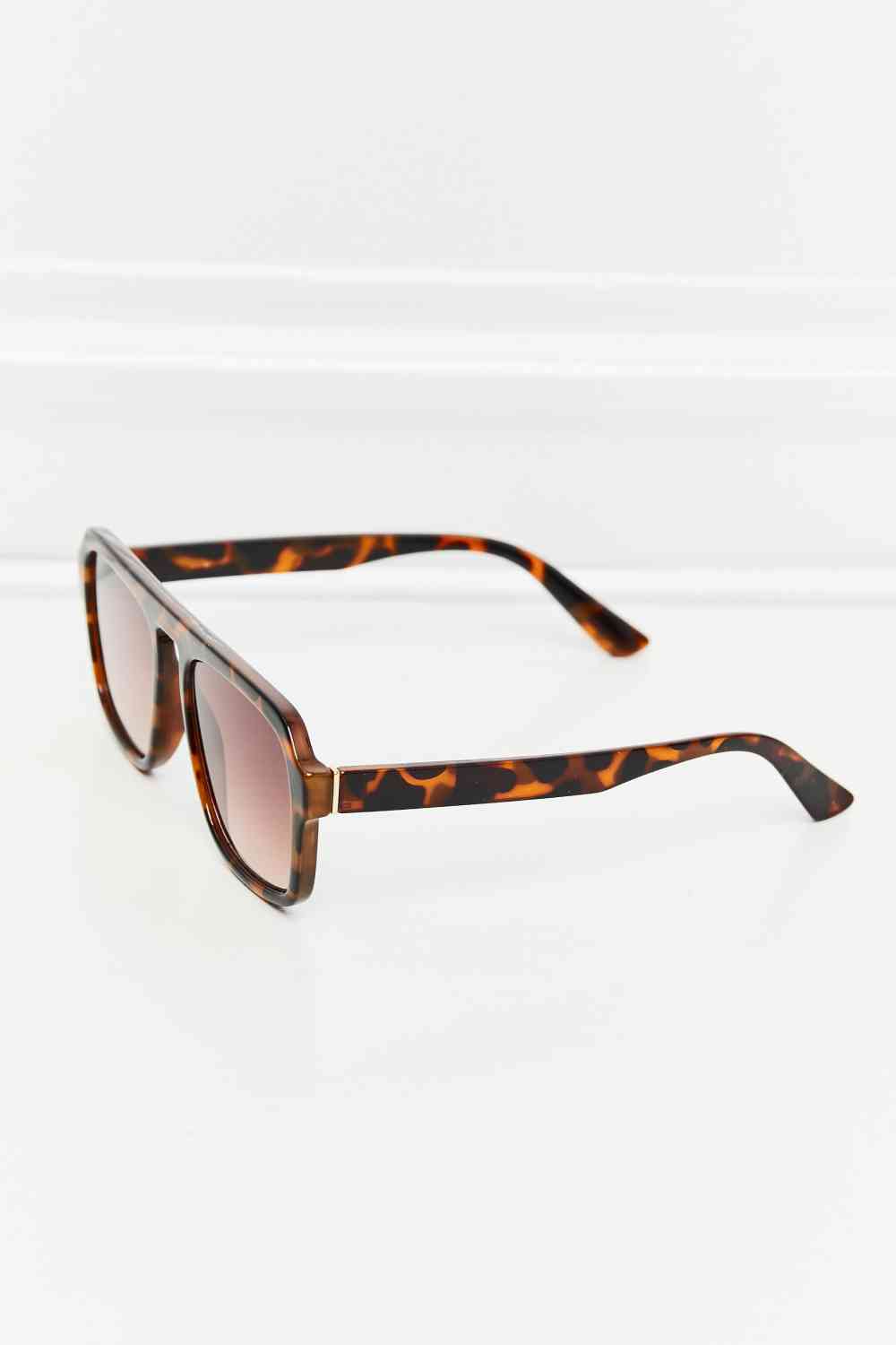 TEEK - Ochre Tortoiseshell Square Sunglasses EYEGLASSES TEEK Trend   