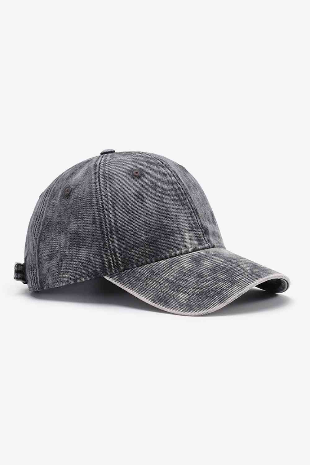 TEEK - Plain Adjustable Baseball Cap HAT TEEK Trend Dark Gray One Size 