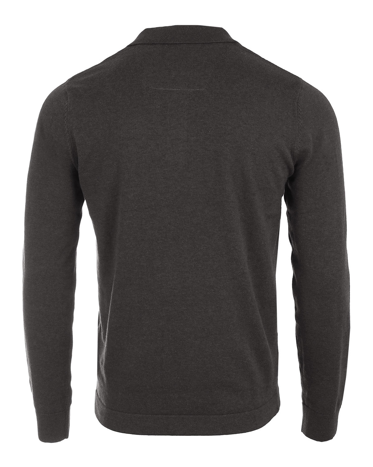 TEEK - Charcoal Mens Casual Polo Sweater - Long Sleeve SWEATER TEEK M   
