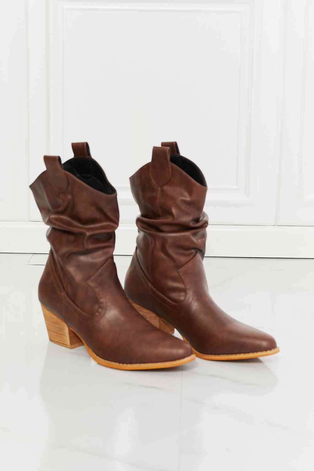 TEEK - Brown Better in Texas Scrunch Cowboy Boots SHOES TEEK Trend   