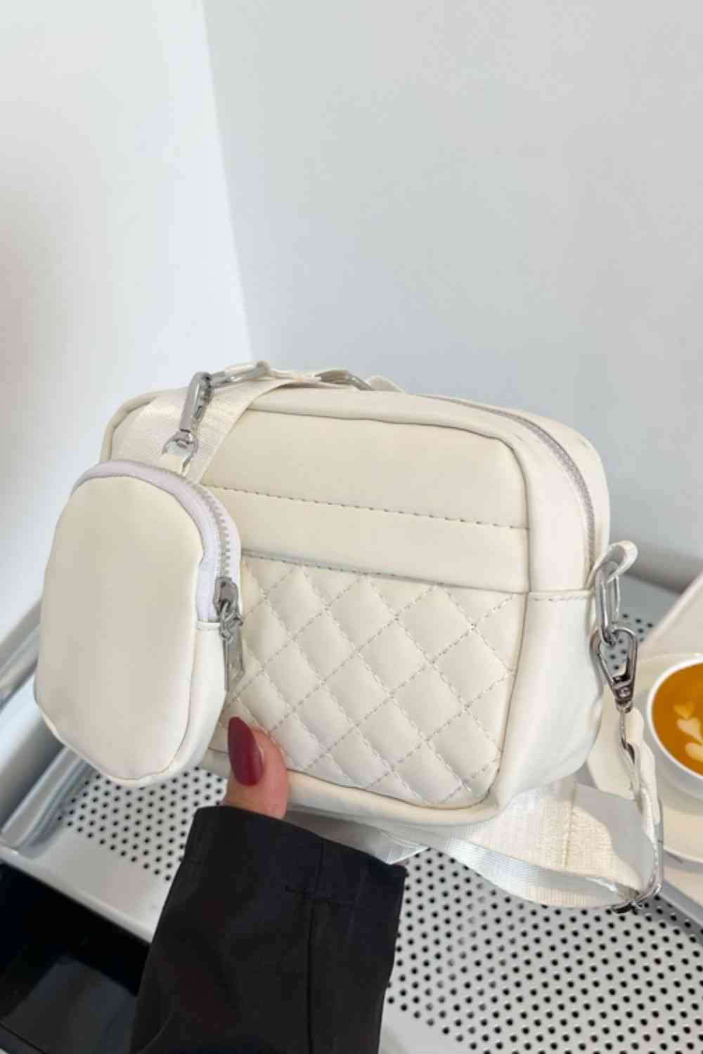 TEEK - AdoringShoulder Bag with Small Purse BAG TEEK Trend White  