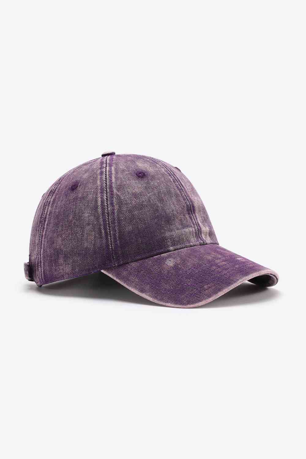 TEEK - Plain Adjustable Baseball Cap HAT TEEK Trend Purple One Size 