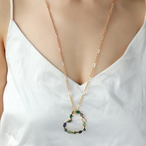 TEEK - Iron Heart Shape Chain Necklace JEWELRY TEEK Trend   