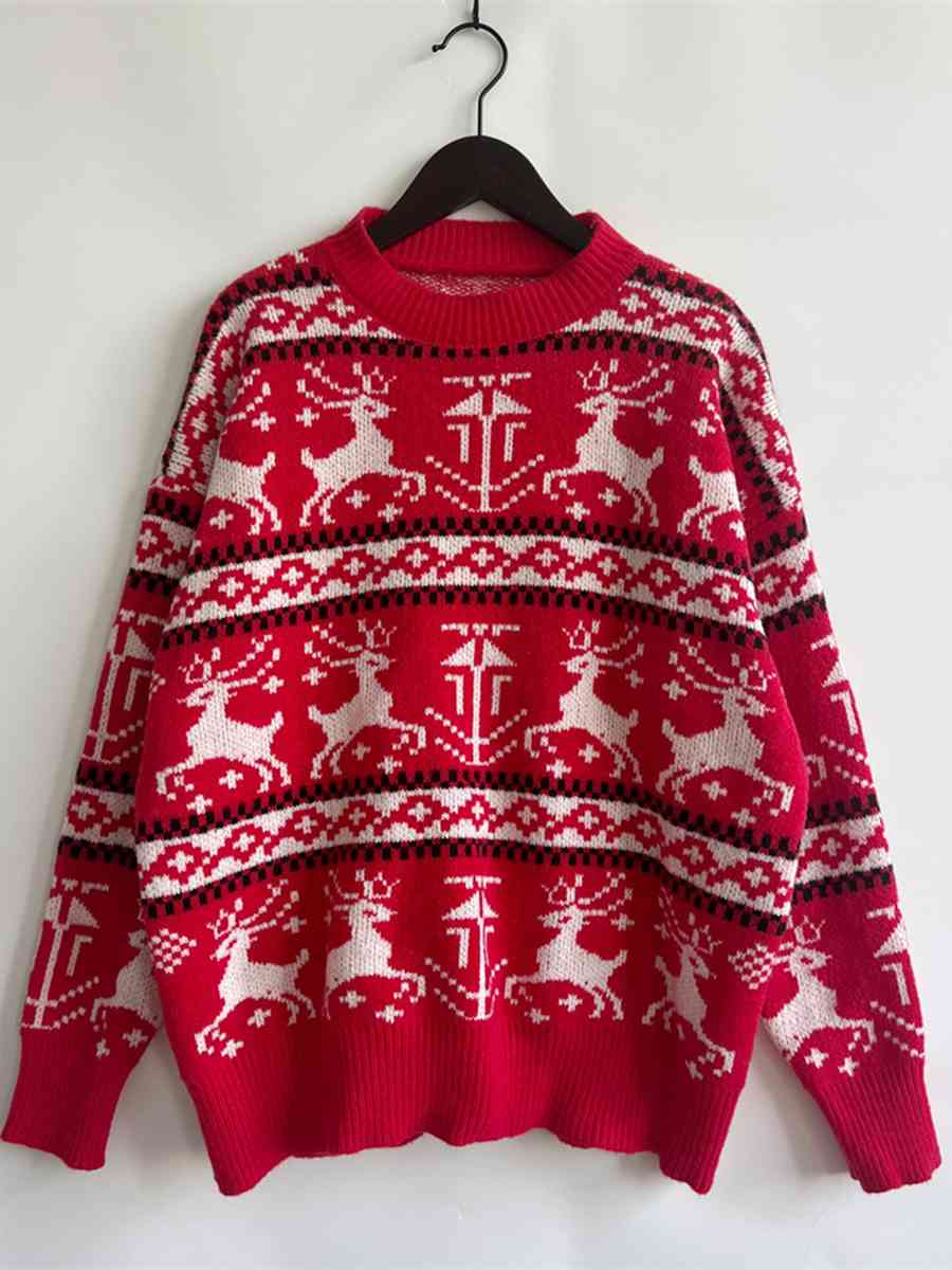 TEEK - Christmas Dropped Shoulder Sweater SWEATER TEEK Trend   