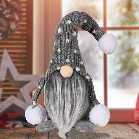 TEEK - Pom-Pom Trim Faceless Gnome HOME DECOR TEEK Trend Charcoal  