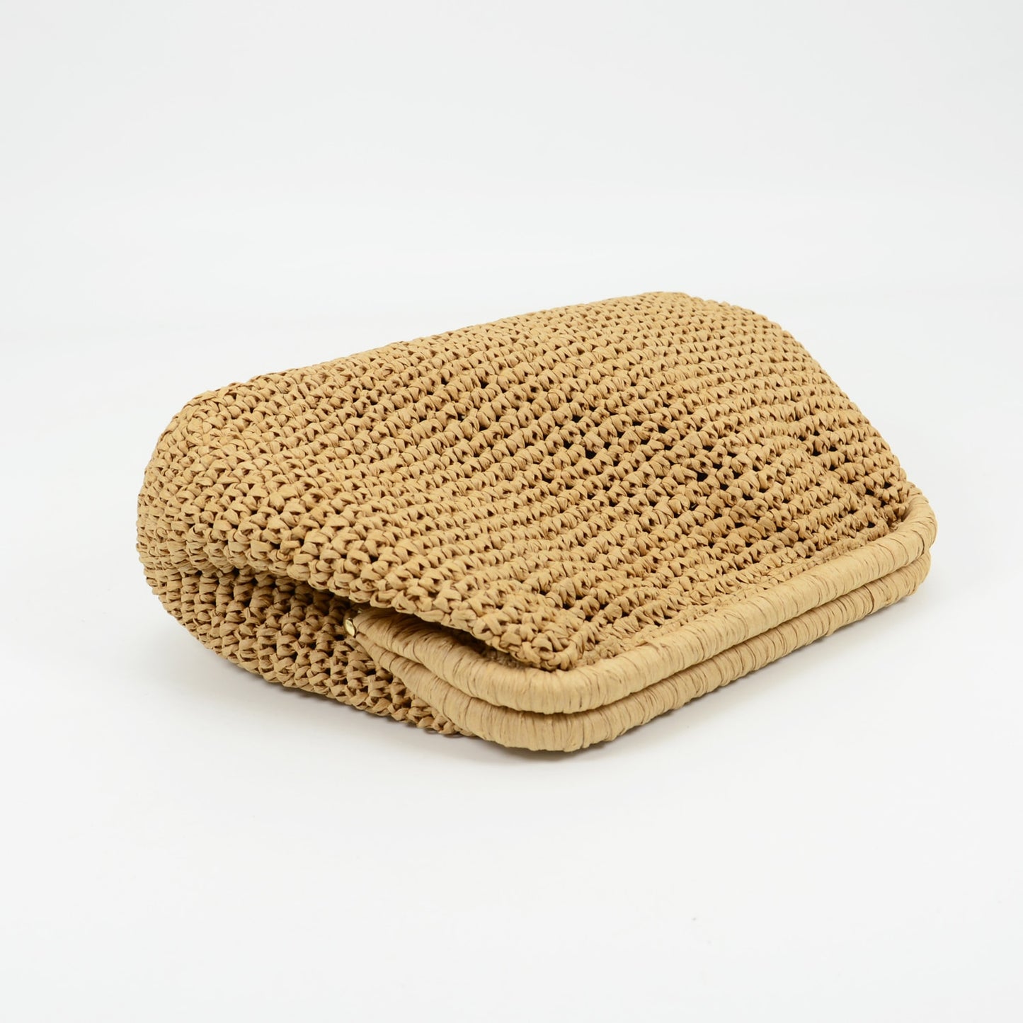 TEEK - Handmade Crocheted Raffia Straw Clutch BAG theteekdotcom   
