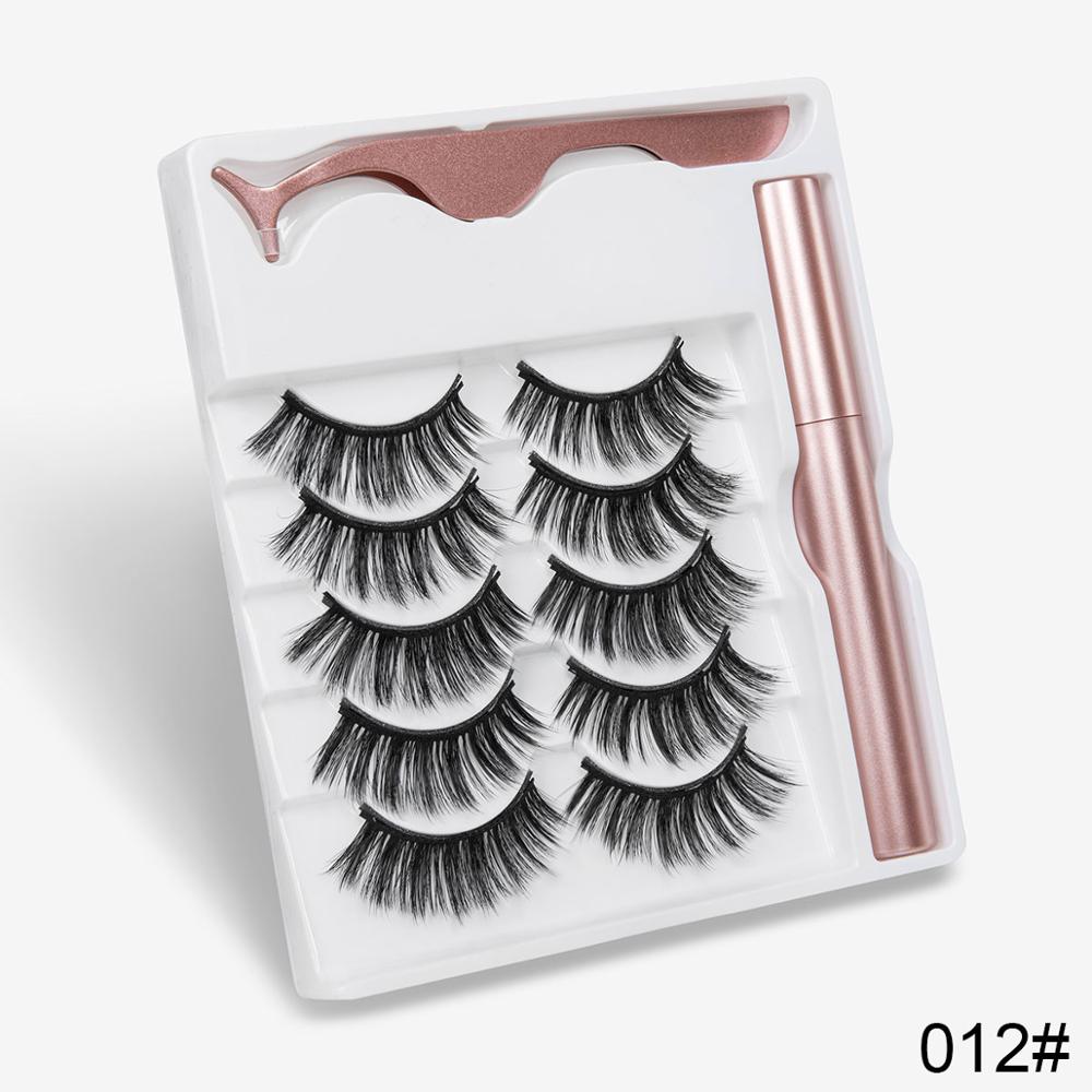 TEEK - 5 Pair Magnetic Eyelashes Set | Various Styles EYELASHES theteekdotcom 012  