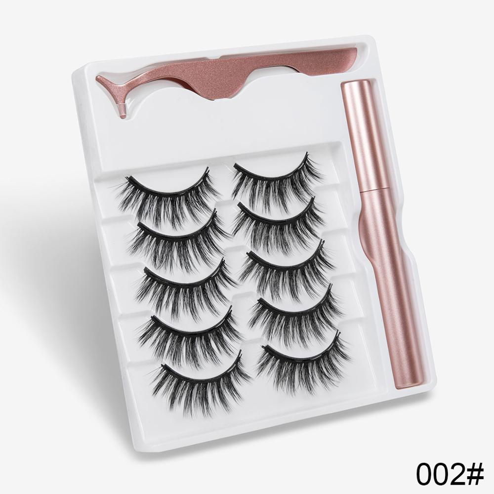 TEEK - 5 Pair Magnetic Eyelashes Set | Various Styles EYELASHES theteekdotcom 002  