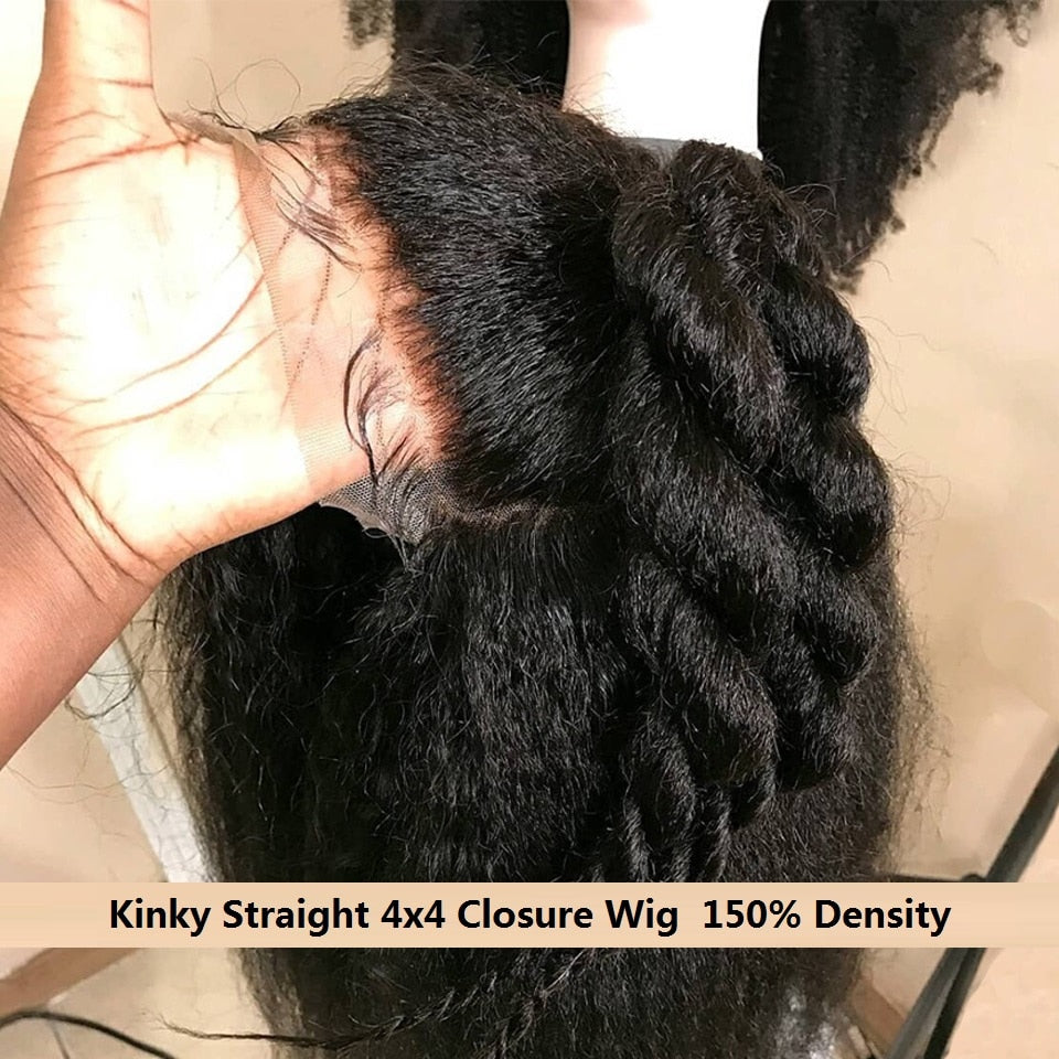 TEEK - Beautiful Kinky One HAIR theteekdotcom 8inch 4x4 Closure Wig 