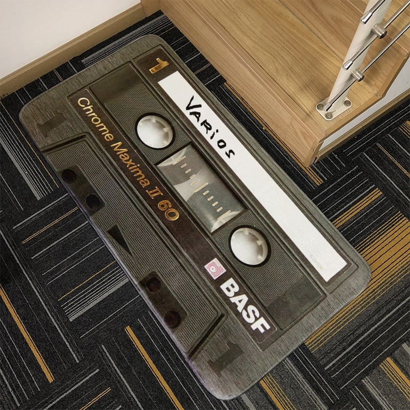 TEEK - Cassette Music Tape Floor Mats HOME DECOR theteekdotcom   