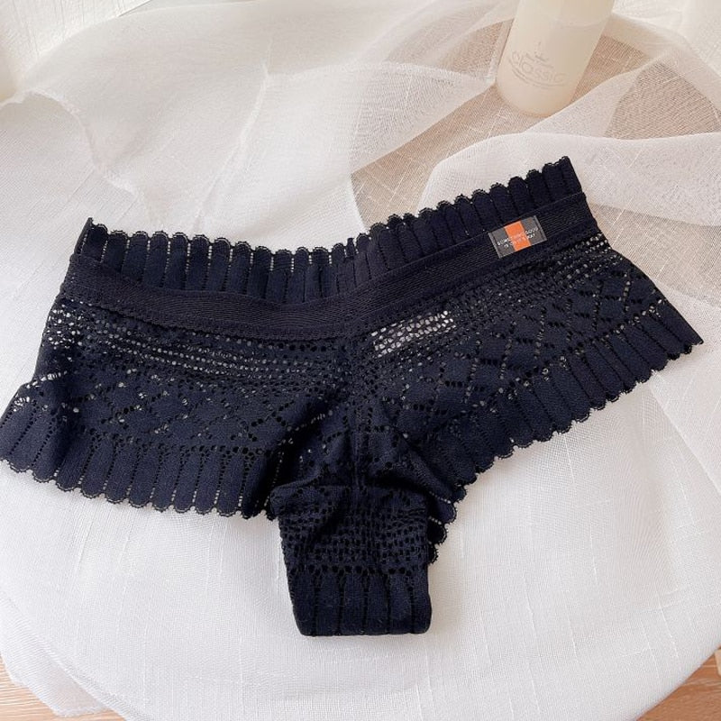 TEEK - Beautiful Bend Lace Panties UNDERWEAR theteekdotcom Black One Size: 31.50-43.31in HIPS 