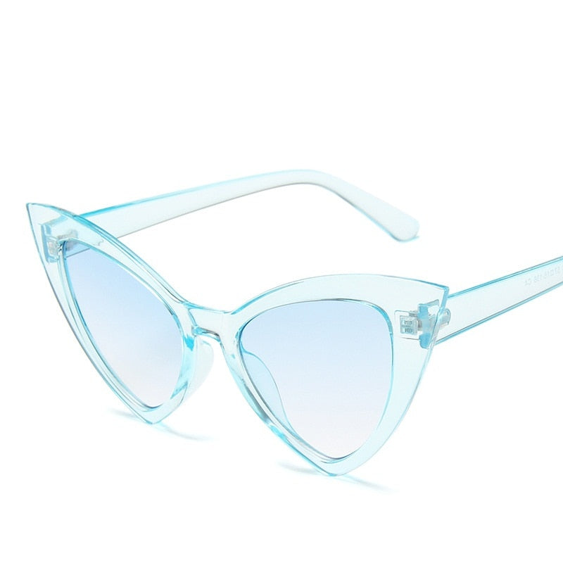 TEEK - Tipper Cat Eye Sunglasses EYEGLASSES theteekdotcom Blue As shown 