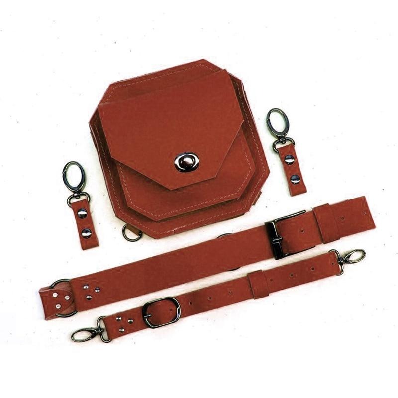 TEEK - Waist Belt Pouch Thigh Bag BAG theteekdotcom Light brown  
