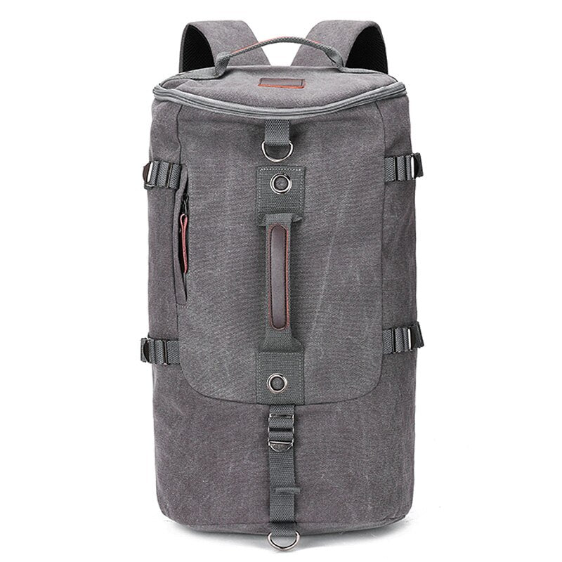 TEEK - Mens Standing Duffel Backpack BAG theteekdotcom Gray 32x49x28cm 