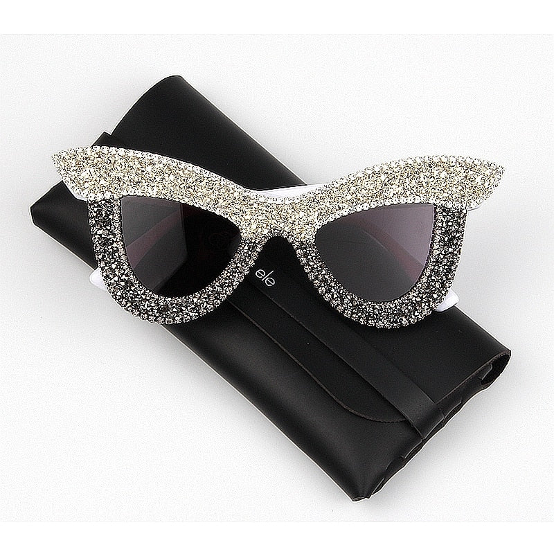 TEEK - Luxury Rhinestone Cat Eye Oversized Sunglasses EYEGLASSES theteekdotcom   