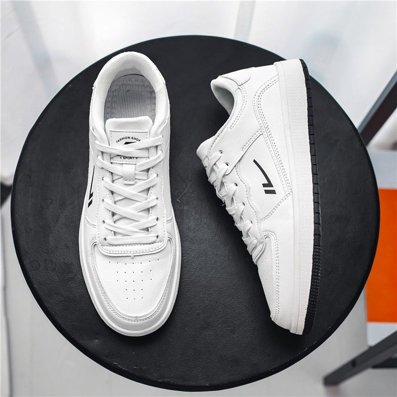 TEEK - Mens Classic Colored Casual Sneakers SHOES theteekdotcom white black 7 