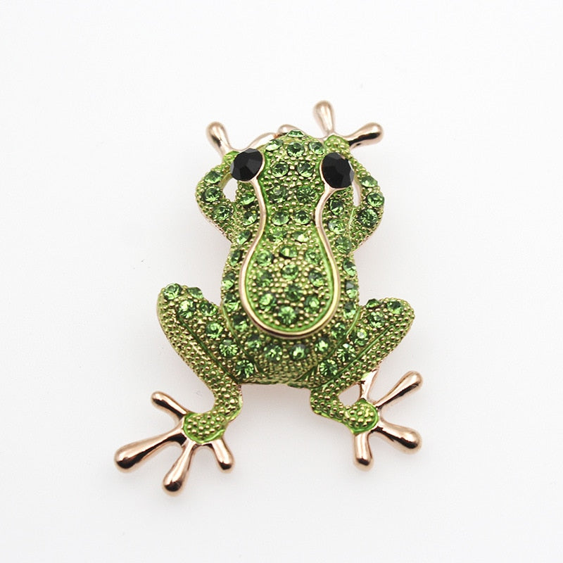 TEEK - Frog Stone Charm Statement Necklaces & Brooches JEWELRY theteekdotcom rose gold brooch  