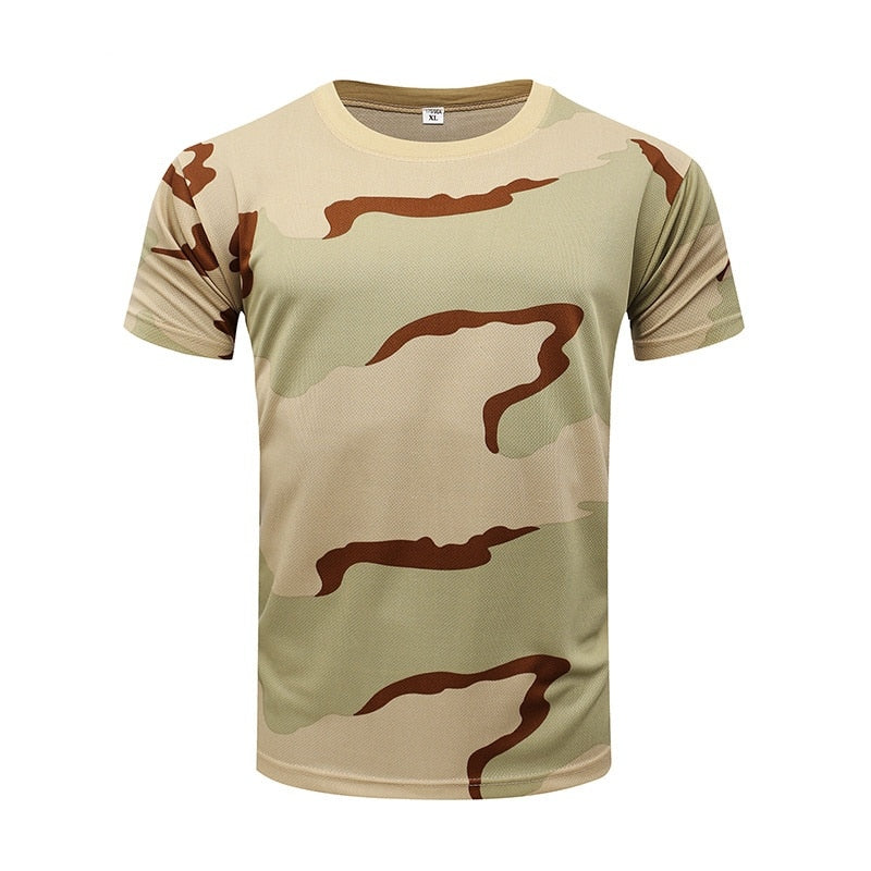TEEK - Camouflage Tactical Tee Shirts TOPS theteekdotcom 3-Color-Camo Asian M | US XXS 