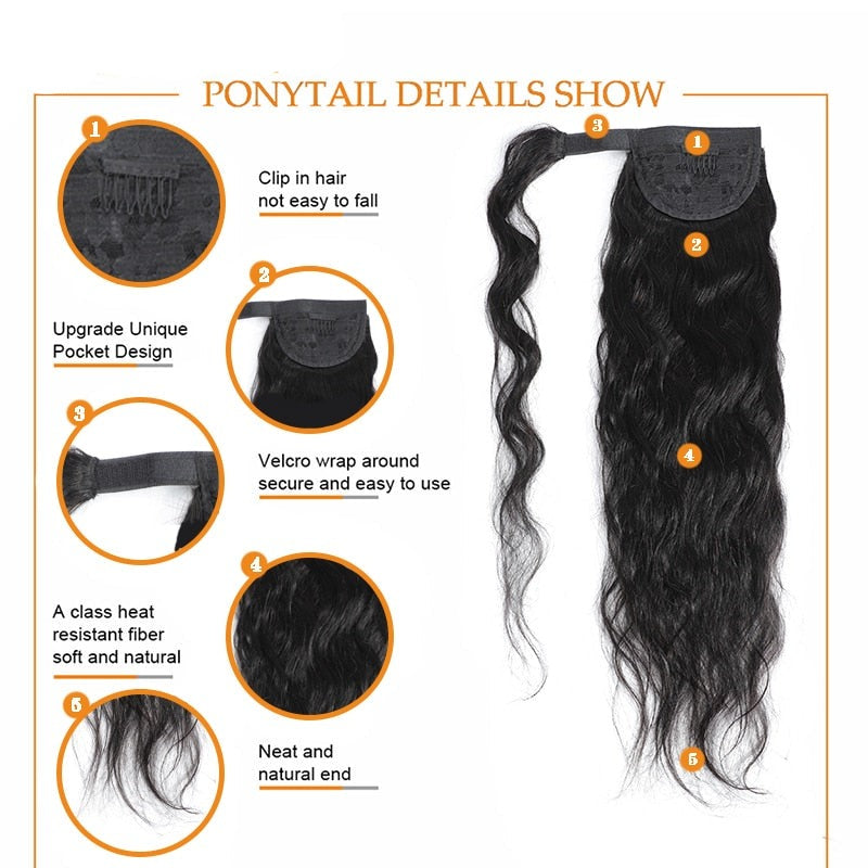 TEEK - Body Wave Wrap Around Ponytail HAIR theteekdotcom   