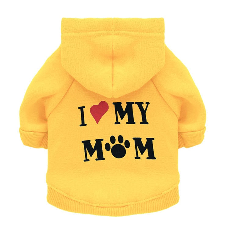 TEEK - Pet Security or Mommy Luv Hoodie PET theteekdotcom MOM Yellow XS 
