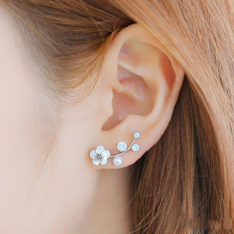 TEEK - Crystal Stud Variety Earrings JEWELRY theteekdotcom e0321silver  