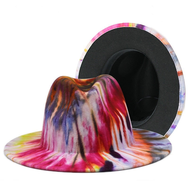 TEEK - Variety of Colorful Wide Brim Fedora Hat HAT theteekdotcom 04 23.23-23.62in 