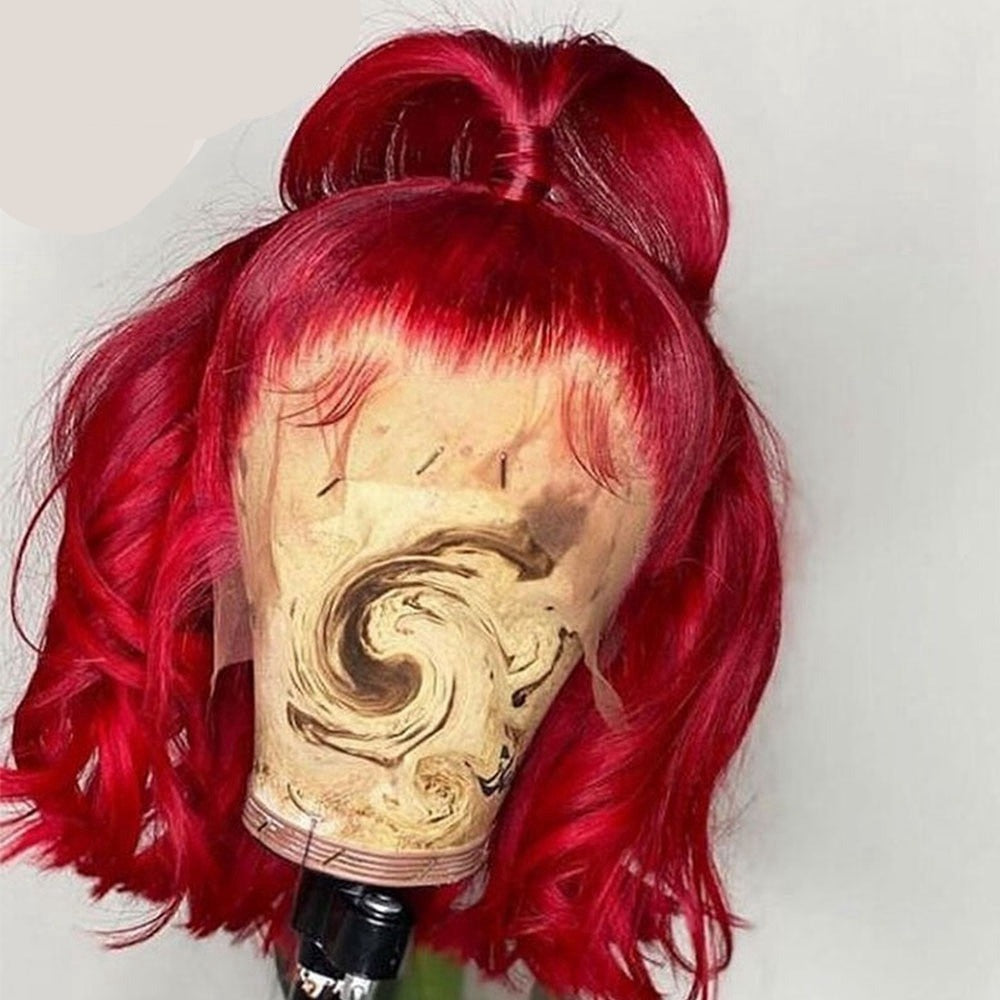 TEEK - Red Head Wig HAIR theteekdotcom Wave 8inches 150 | 13x4x1