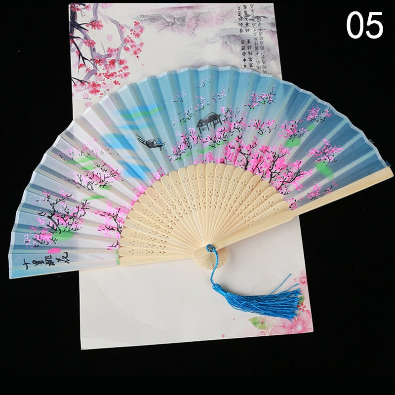 TEEK - Flower Patterned Folding Hand Fan FAN theteekdotcom 05  