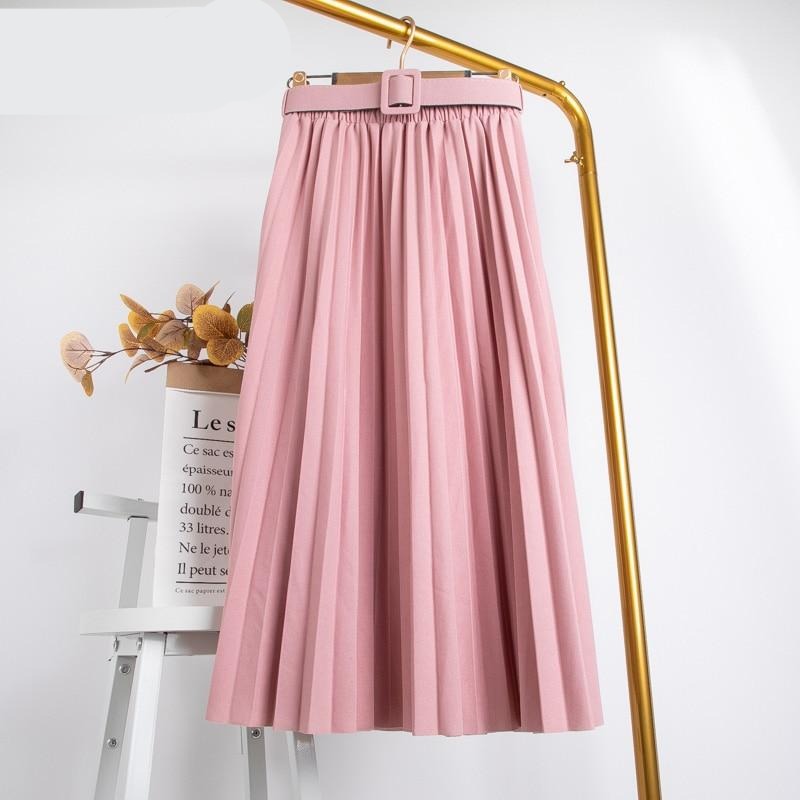 TEEK - Flex Pleated Skirt SKIRT theteekdotcom Pink One Size 