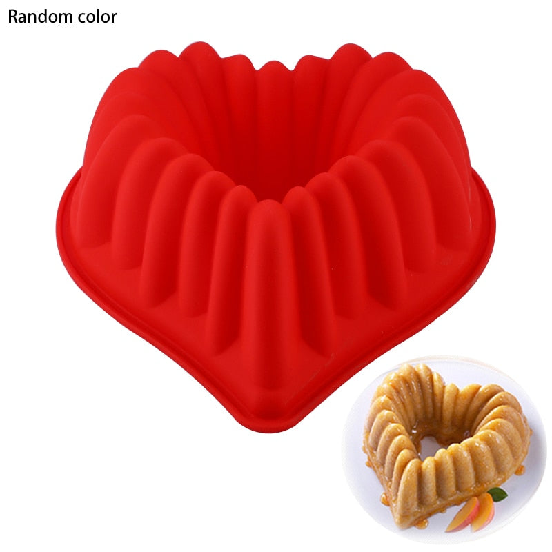 TEEK - 3D Shape Random Color Silicone Cake Molds HOME DECOR theteekdotcom 7  