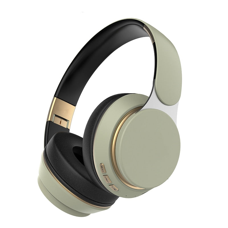 TEEK - Wireless Bluetooth Headset Foldable Stereo Headphones With Mic EARPHONES theteekdotcom Army Green  