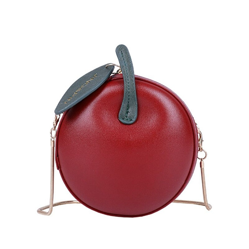 TEEK - Circular Cherry Purse BAG theteekdotcom red 13.5x6x13.5cm 