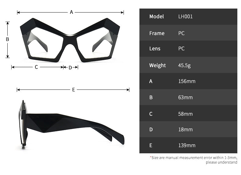 TEEK - Polygon Clear Lens Eyewear EYEGLASSES theteekdotcom   