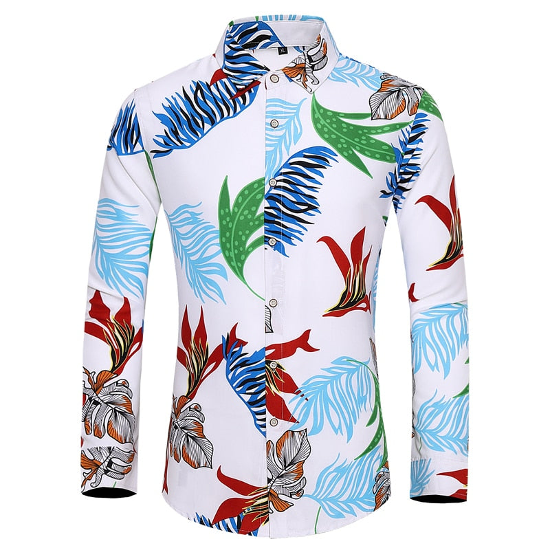 TEEK - Leisure Floral Print Shirt | Various Styles/Sizes TOPS theteekdotcom 402white M 