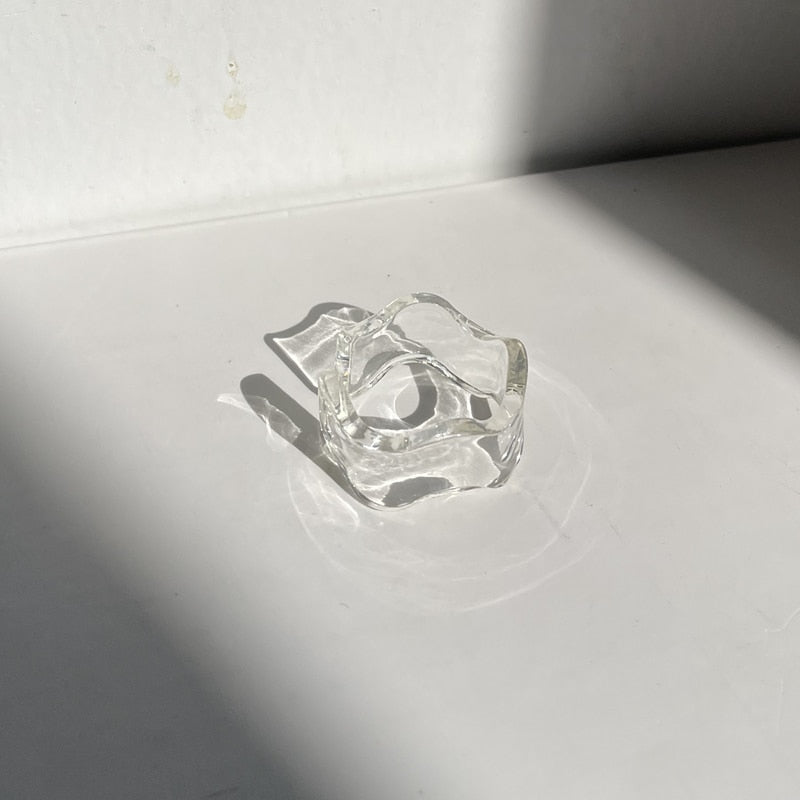 TEEK - Color Transparent Acrylic Resin Open Jewelry JEWELRY theteekdotcom A  