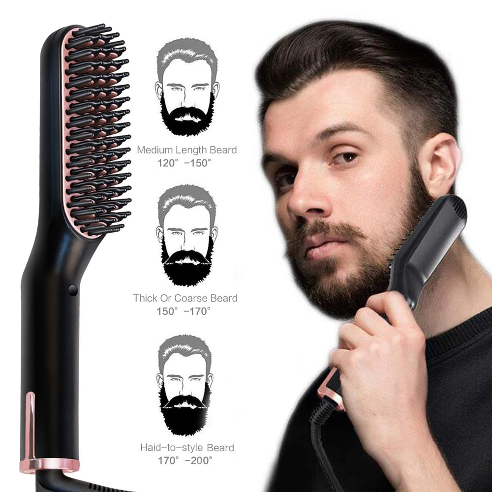 TEEK - Beard Hot Straightener Brush HAIR CARE theteekdotcom   