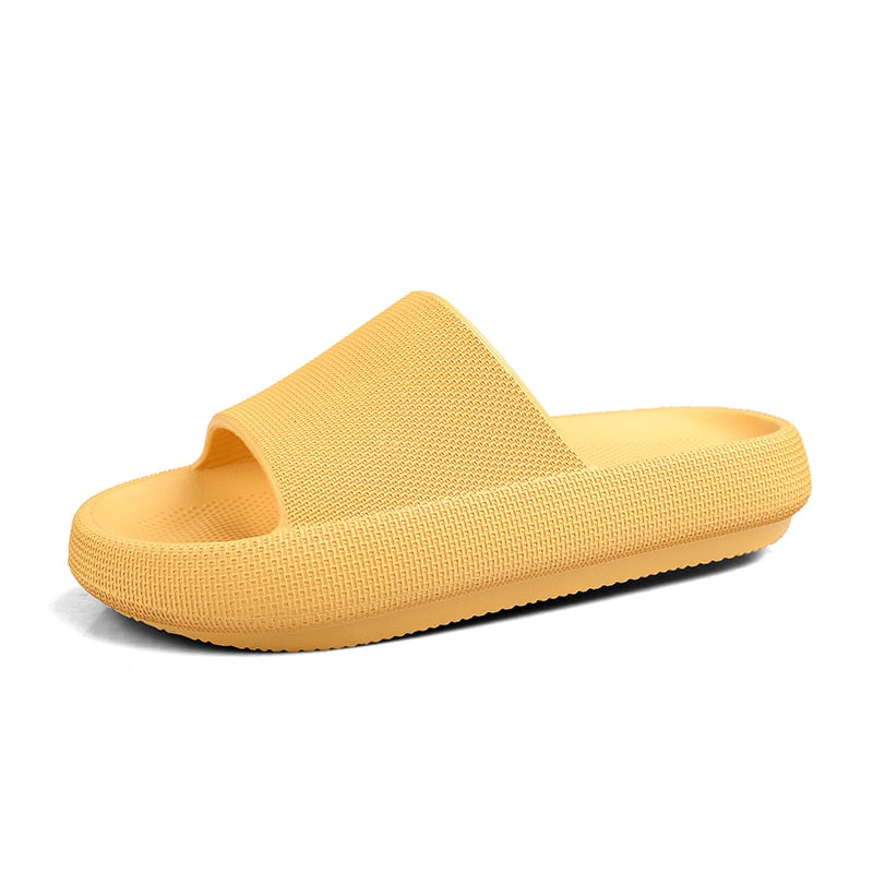 TEEK - Thick Sole Soft Bread Slippers SHOES theteekdotcom Yellow 5 