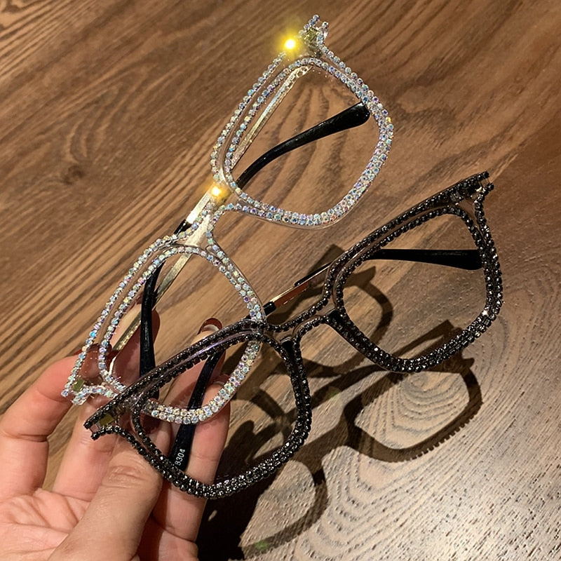 TEEK - Outline Rhinestone Eyeglasses EYEGLASSES theteekdotcom   