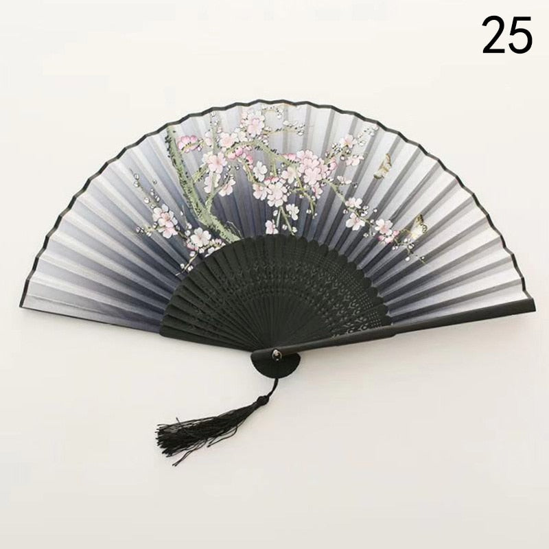 TEEK - Flower Patterned Folding Hand Fan FAN theteekdotcom 25  