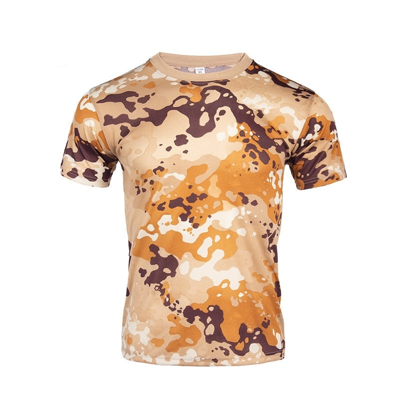 TEEK - Camouflage Tactical Tee Shirts TOPS theteekdotcom Camo2 Asian M | US XXS 