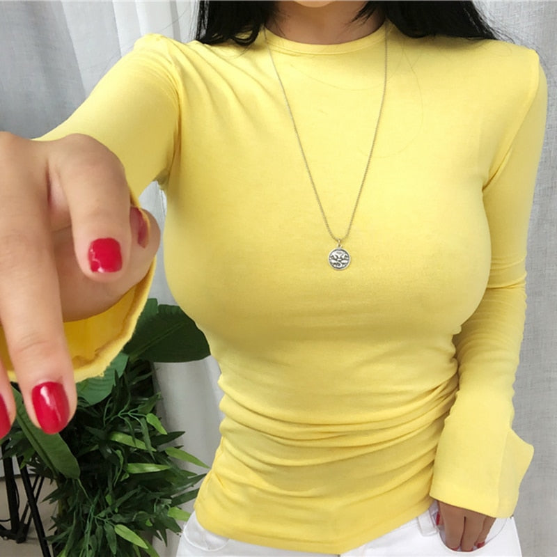 TEEK - Slim Long Sleeve Top  TEEK yellow One Size 